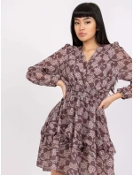 Dámske šaty-TW-SK-BI-0928-3.48-hnedé Dámske šaty-TW-SK-BI-0928-3.48-hnedé