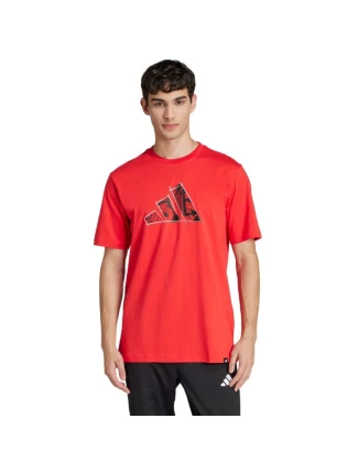 Pánske tričko adidas Logo Graphic red JJ3934 pánske
