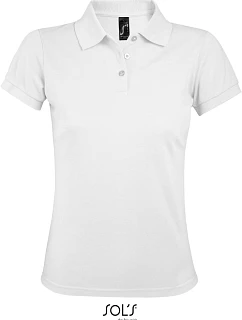 SOL'S Prime Women Dámske polo tričko z hrubej bavlny 25.0573 biele