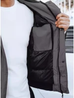 FashionStreet tmavosivá pánska zimná bunda TX4306