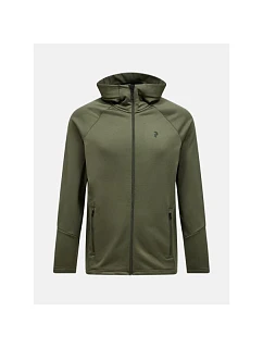 Peak Performance Rider Essentials mikina so zipsom - pine needle/pine needle veľkosť: l