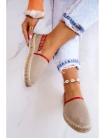 Materiałowe Espadryle Wsuwane Big Star JJ274879 Beżowe