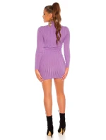 Sexi pletené šaty JM-98302 čierne - FPrice Sexi pletené šaty JM-98302 čierne - FPrice