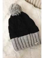 Paris fleecová čiapka K212 čierna + sivá