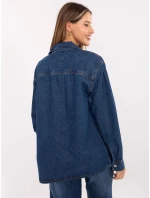 Košeľa D80026BI11280M314 tmavomodrá