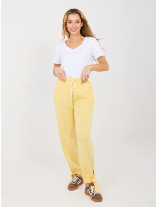 Nohavice MI SP P6845.68 svetložltá