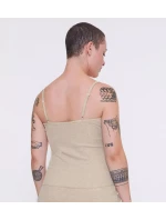 sloggi GO Rebrovaný top so špagetami - GRAY - SLOGGI GRAY - SLOGGI