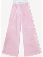 Dámske voľné nohavice v púdrovo ružovej farbe s lampášmi (764ART) Dámske voľné nohavice v púdrovo ružovej farbe s lampášmi (764ART)