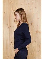NEOBLU Sullivan Women Dámsky sveter s výstrihom do V 24.3988 night blue NEOBLU Sullivan Women Dámsky sveter s výstrihom do V 24.3988 night blue