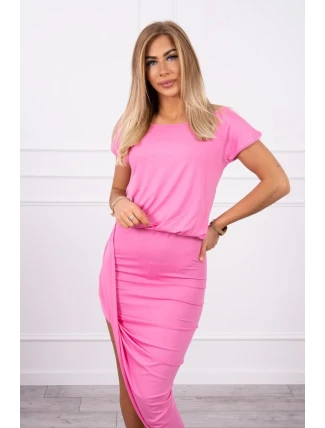 Asymetrické ružové šaty Asymetrické ružové šaty