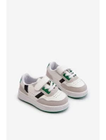 Klasyczne Dziecięce Buty Sportowe Biało-Zielone Marlin