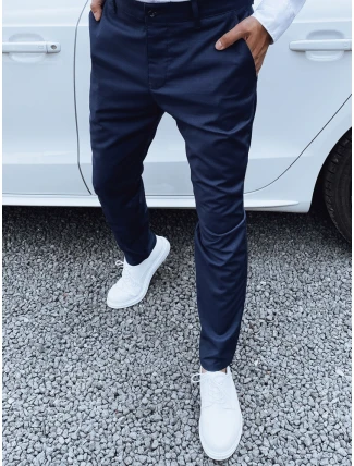 Pánske tmavomodré nohavice FashionStreet UX4411