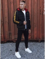 Pánska prešívaná zimná bunda s kapucňou čierna FashionStreet TX4863