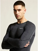 Craft Corporate Wool Merino Set M Pánska sada spodného prádla z merino vlny 81.9711 čierna melírovaná