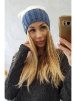 Paris fleecová čiapka K212 biela+džínsy