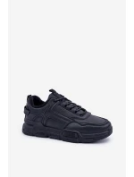 Ocieplane Męskie Sneakersy Big Star OO174584 HI-POLY SYSTEM Czarne