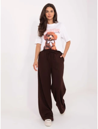 Tepláky RV DR A611.52 tmavohnedé