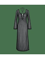 Plážové MyWear háčkované dlhé šaty LSL - BLACK - TRIUMPH BLACK - TRIUMPH Plážové MyWear háčkované dlhé šaty LSL - BLACK - TRIUMPH BLACK - TRIUMPH