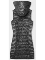 Prešívaná vesta v grafitovej farbe s kapucňou (16M9113-105)