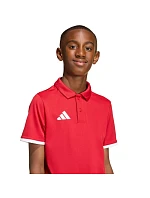 Detské tričko adidas Entrada 26 Polo červené JZ6626 Detské tričko adidas Entrada 26 Polo červené JZ6626