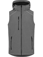 Promodoro 7840 Pánska 3-vrstvová softshellová vesta 40.7840 heather grey Promodoro 7840 Pánska 3-vrstvová softshellová vesta 40.7840 heather grey