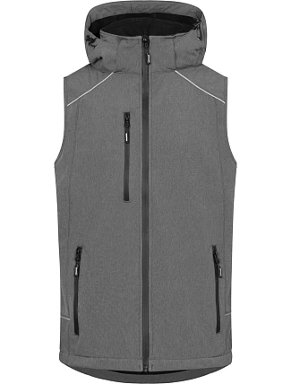 Promodoro 7840 Pánska 3-vrstvová softshellová vesta 40.7840 heather grey Promodoro 7840 Pánska 3-vrstvová softshellová vesta 40.7840 heather grey