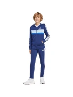 Detské tepláky adidas Seasonal Essentials Tiberio 3-Stripes French Terry navy blue JI6035