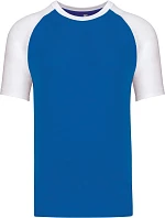 Kariban K 330 Bejzbalové tričko 20.K330 aqua blue/white Kariban K 330 Bejzbalové tričko 20.K330 aqua blue/white