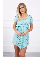 Mätové bodkované šaty