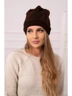 Dámska čiapka Klarysa K393 hnedá