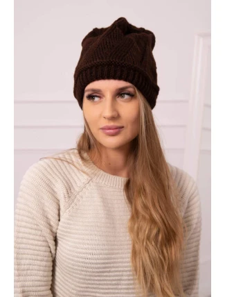 Dámska čiapka Klarysa K393 hnedá