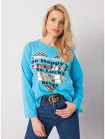 Dámska bavlnená blúzka s potlačou 21103 - FPrice