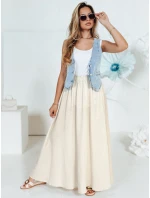 Dámsky základný top AGNETHAS bez ramienok biely FashionStreet RY2501