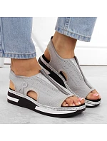 Pohodlné sandále Rieker W RKR686 metalic Pohodlné sandále Rieker W RKR686 metalic