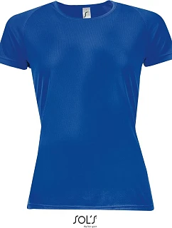 SOL'S Sporty Women Dámske športové tričko s raglánovými rukávmi 25.1159 kráľovská modrá