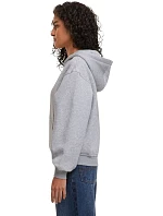 Build your Brand BY 444 Dámska mikina s kapucňou v oversize strihu „Loose Fit“ 56.0444 šedá melírovaná