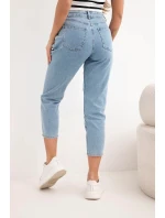 Dámske džínsové nohavice s dvojitým zapínaním M.sara jeans blue