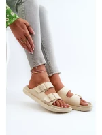 Dámske ľahké penové papuče s prackami Big Star beige