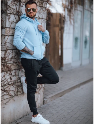 FashionStreet pánska modro-čierna tepláková súprava AX0741