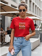 Dámske tričko s potlačou Niekedy to trochu preháňam červená FashionStreet NX5037RY Dámske tričko s potlačou Niekedy to trochu preháňam červená FashionStreet NX5037RY