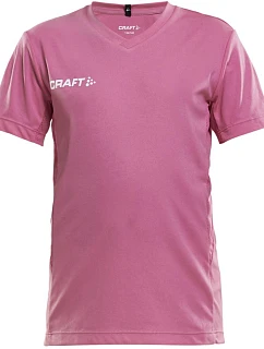 Craft Teamwear Squad Go Jersey Solid Jr Detské športové tričko s výstrihom do V 82.5582 pop