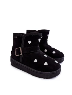 Dziecięce Botki Śniegowce Big Star KK374243 Czarne