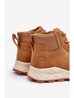 Buty Trekkingowe Trapery Ocieplane Dziecięce Camel Big Star MM374202