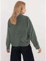 Košeľa D70046M11184A1 tmavozelená