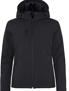 Clique Padded Hooded Softshell Women – Dámska zateplená softshellová bunda s kapucňou 67.0953 čierna