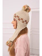 Dámska klapka na uši Nadia K321 béžová