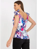 Dámsky top WN TP 1482 4.67 biely a tmavomodrý