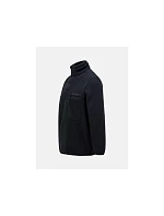 Mikina Peak Performance M Fleece Snap T-Neck Black Mikina Peak Performance M Fleece Snap T-Neck Black