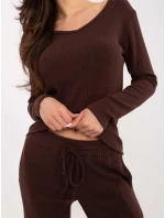 Jumper SM SW A1568.79 tmavohnedý
