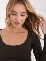 Blúzka WT BZ A1174.29P tmavohnedá